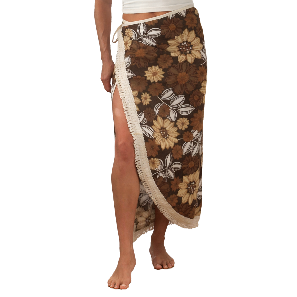 Vintage Maxi Split Wrap Skirt