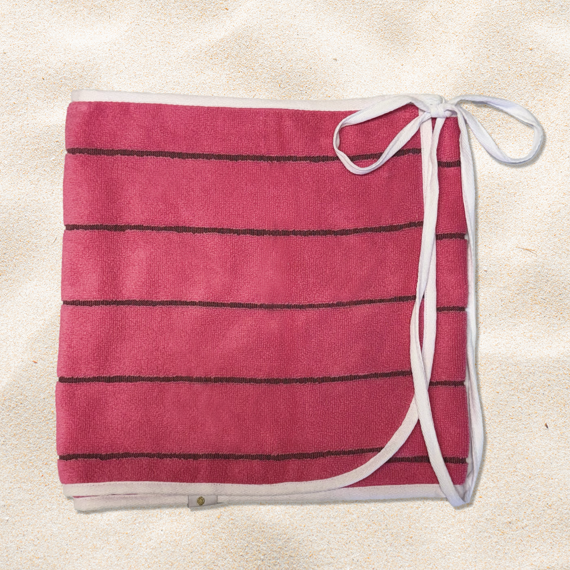 Magenta Choc Stripe Towel Wrap Skirt