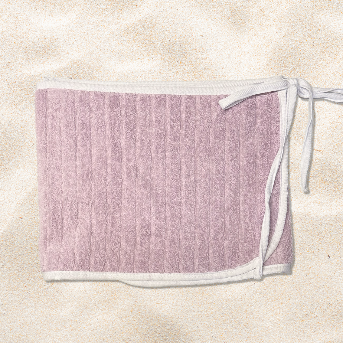 Kids - Purple Stripe Towel Wrap Skirt