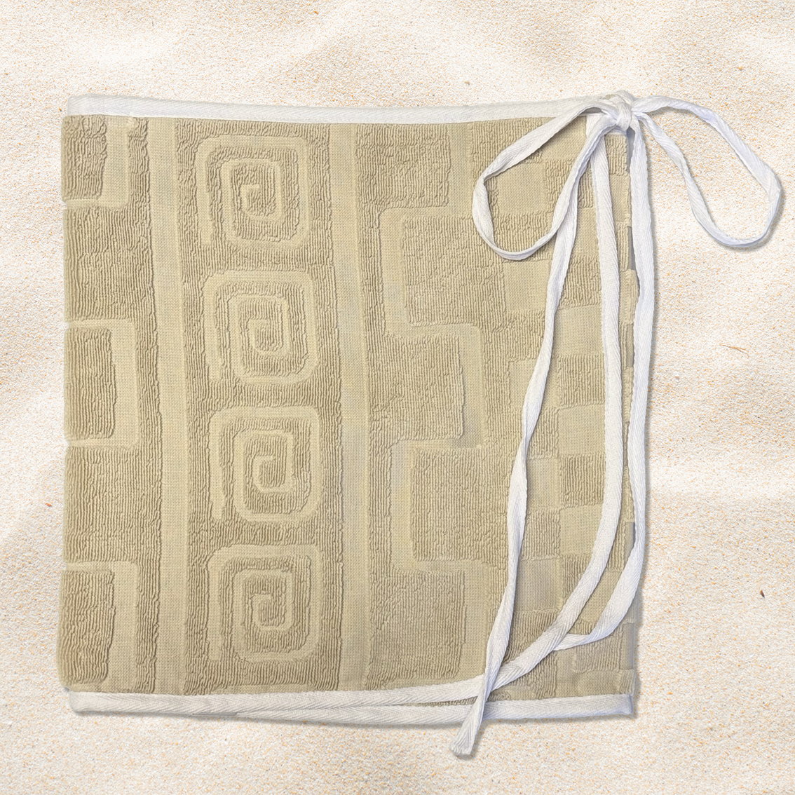 Sand Geo Towel Wrap Skirt