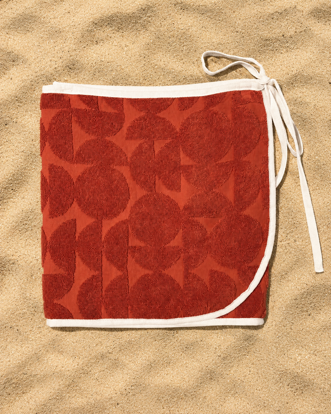 Rust Tennis Towel Wrap Skirt