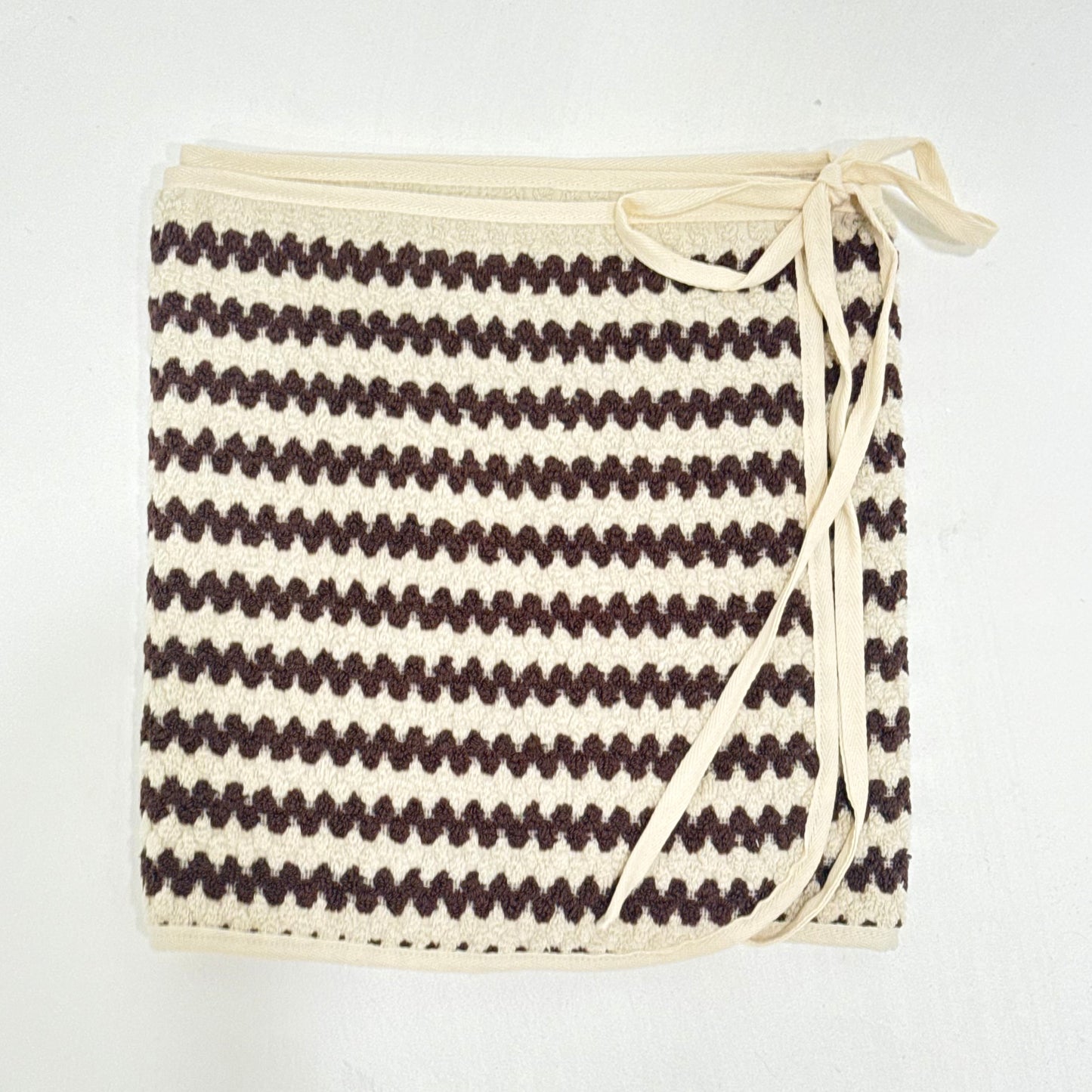 Choc Chevron Towel Wrap Skirt