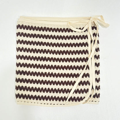 Choc Chevron Towel Wrap Skirt