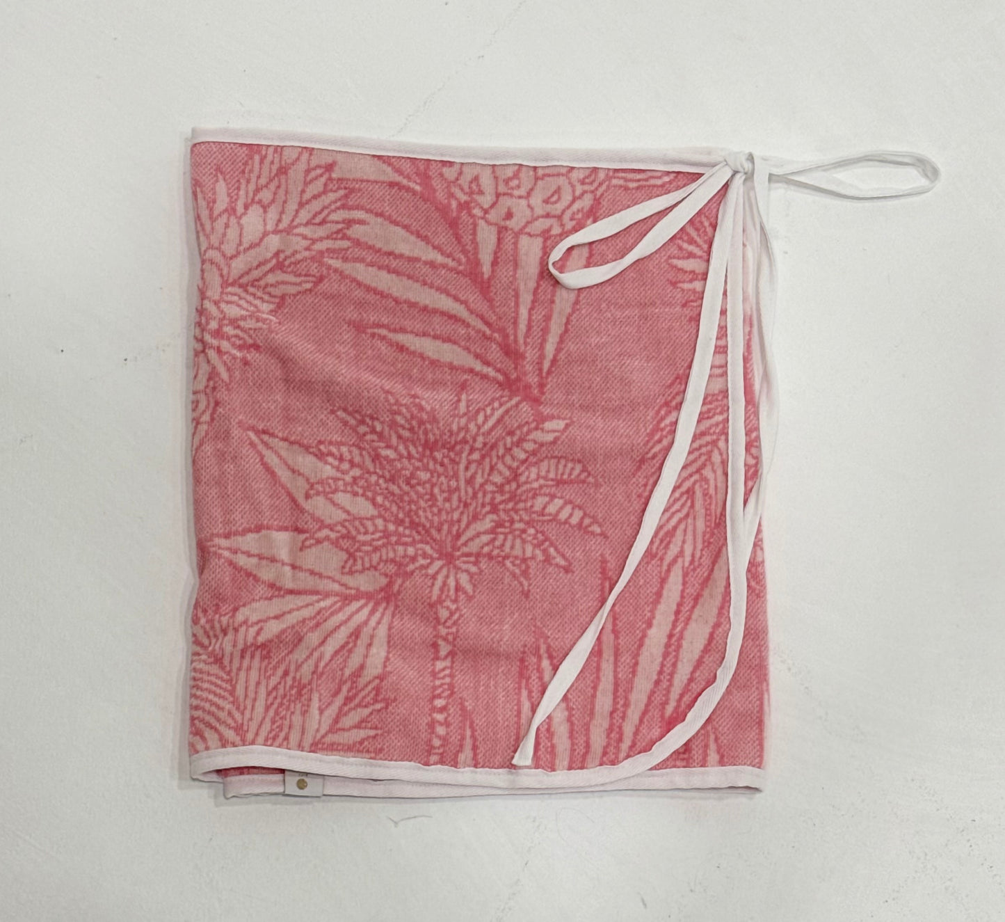 Pink Tropical Towel Wrap Skirt