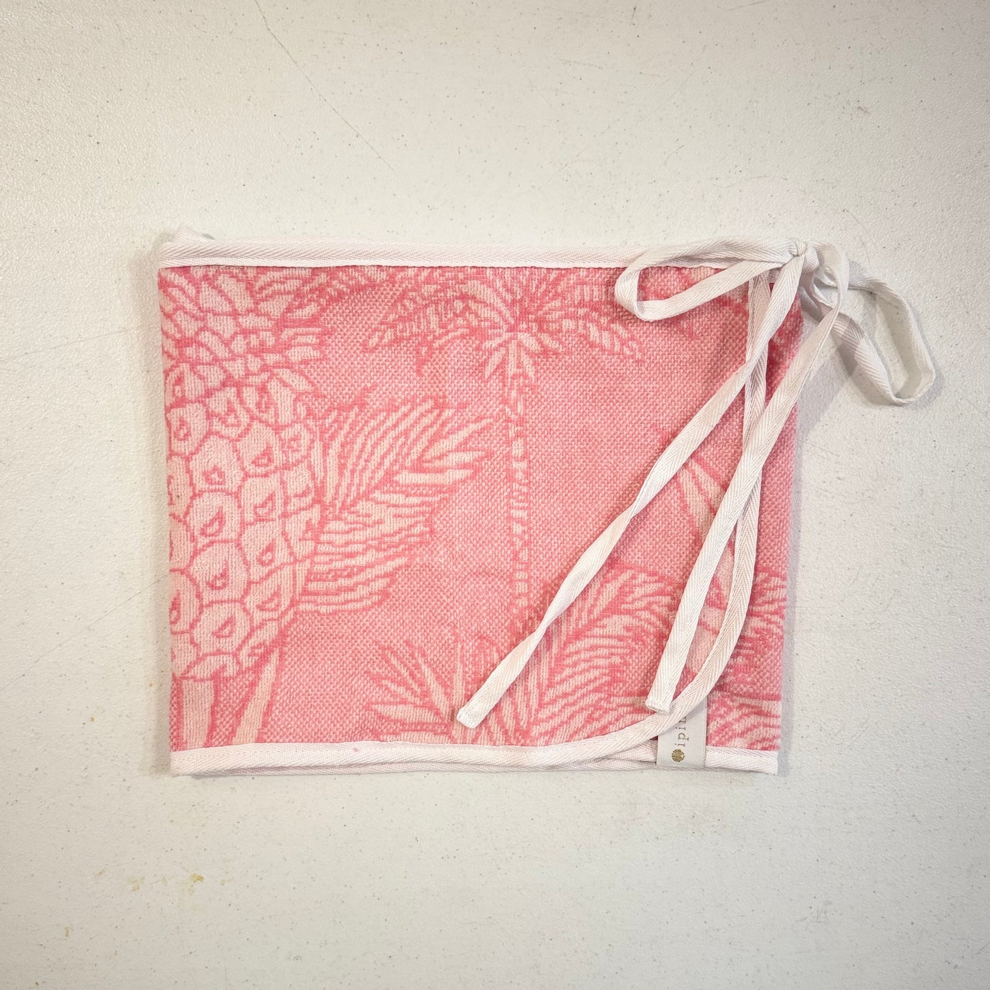 Kids - Pink Tropical Towel Wrap Skirt