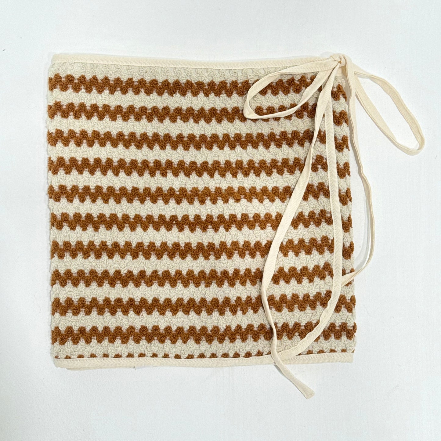 Caramel Chevron Towel Wrap Skirt