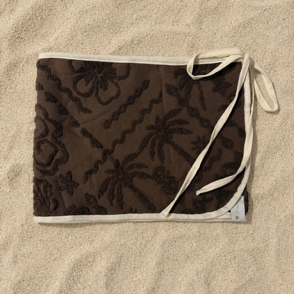 Kids Choc Hawaiian Towel Wrap Skirt