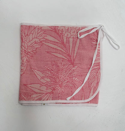 Pink Tropical Towel Wrap Skirt