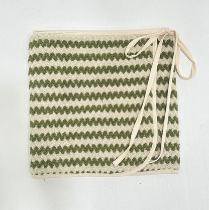 Pistachio Chevron Towel Wrap Skirt