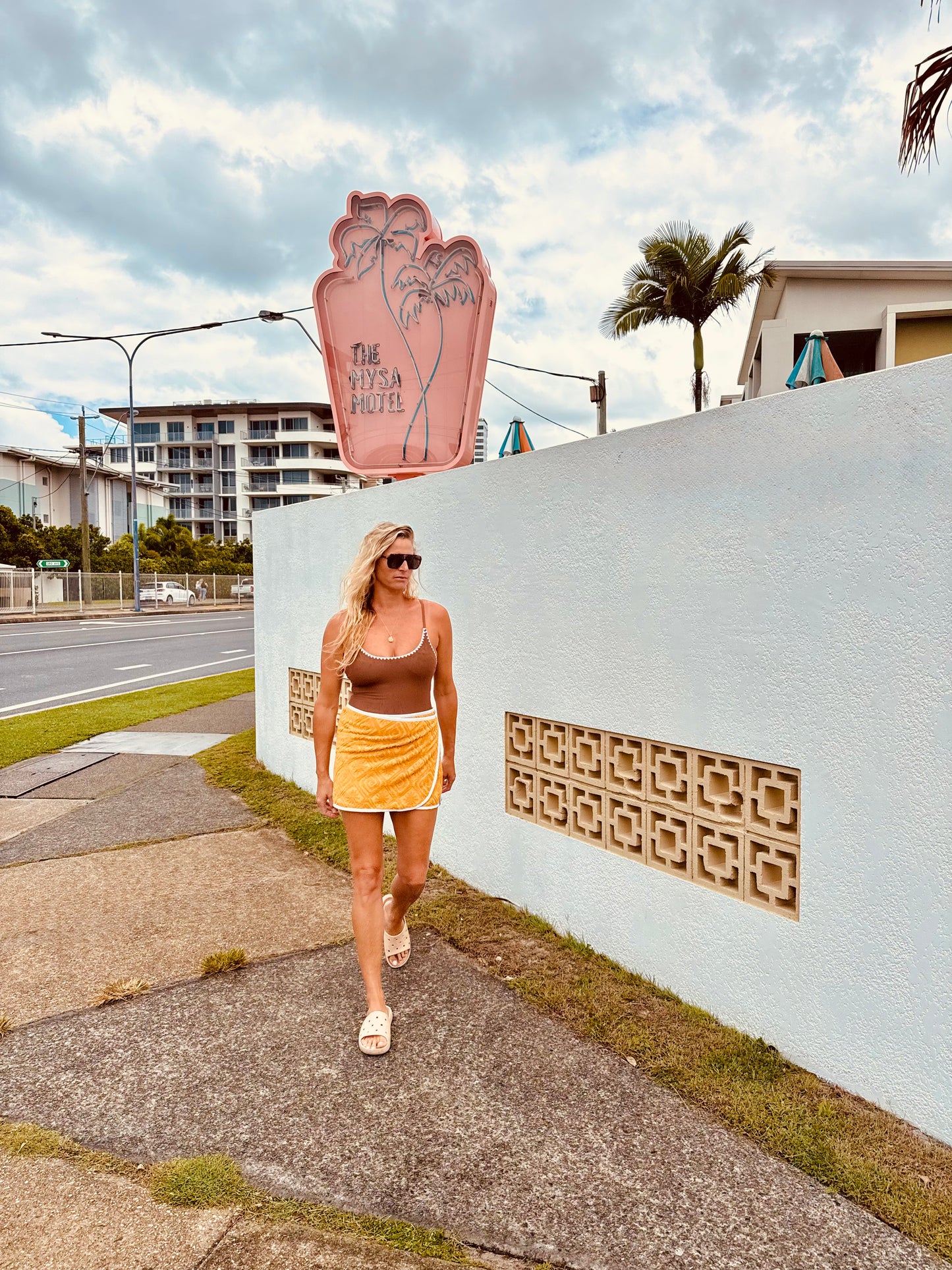 Retro Suns Towel Wrap Skirt