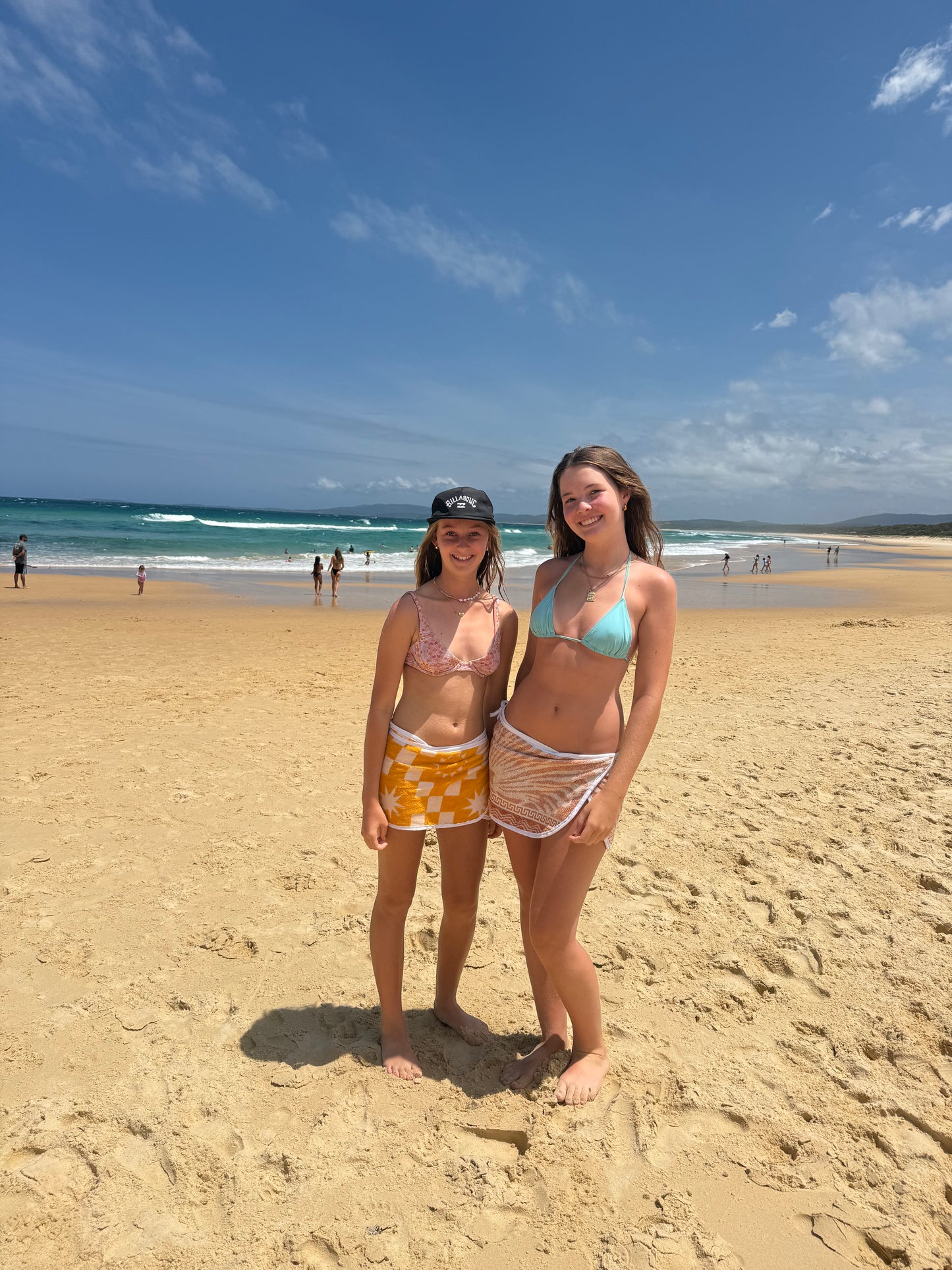 Kids - Yellow Suns Towel Wrap Skirt