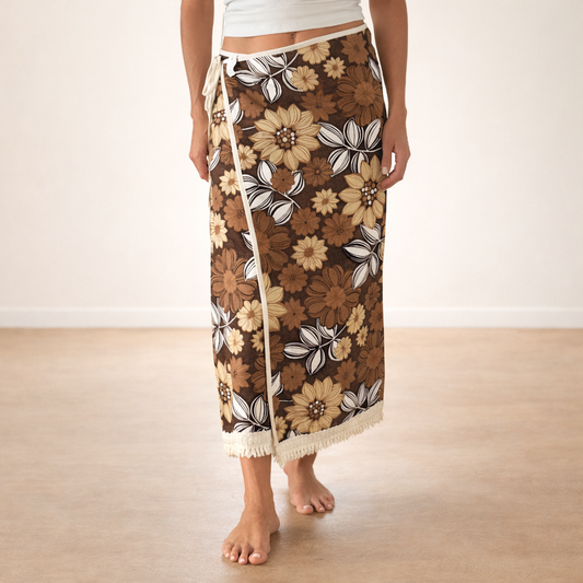 Vintage Maxi Wrap Skirt