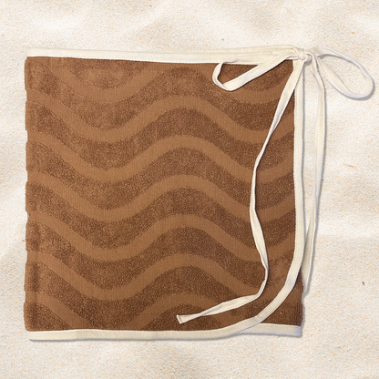 Choc Wave Towel Wrap Skirt