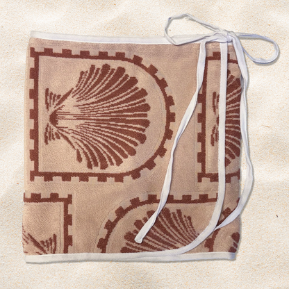 Pink Shells Towel Wrap Skirt