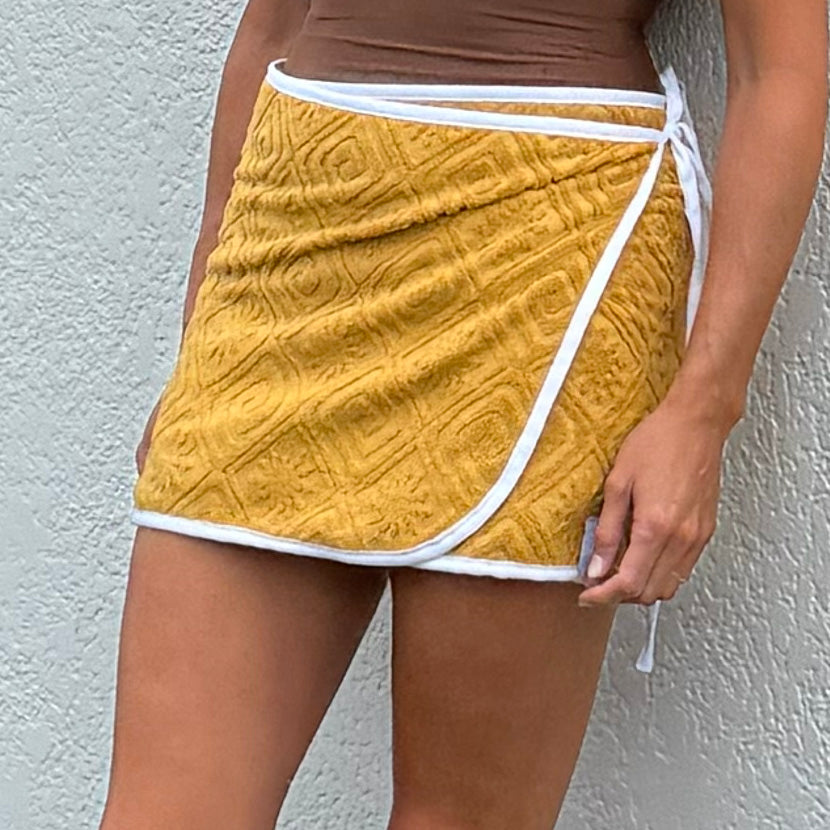 Retro Suns Towel Wrap Skirt