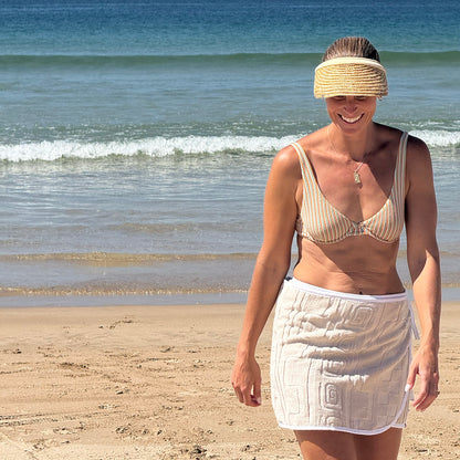 Sand Geo Towel Wrap Skirt