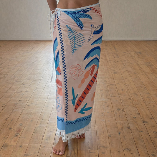 Tropical Maxi Tassel Towel Wrap Skirt