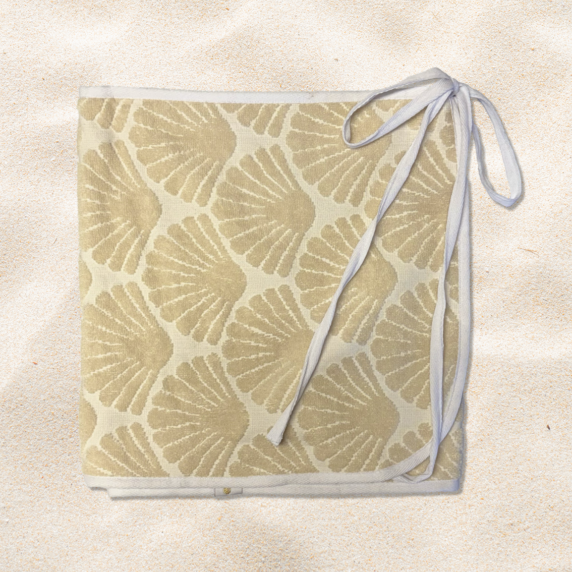 Kids - White Shell Towel Wrap Skirt