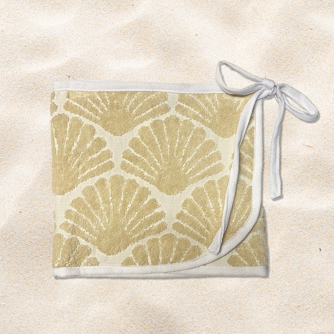 Kids - White Shell Towel Wrap Skirt