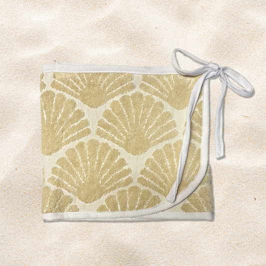 Kids - White Shell Towel Wrap Skirt