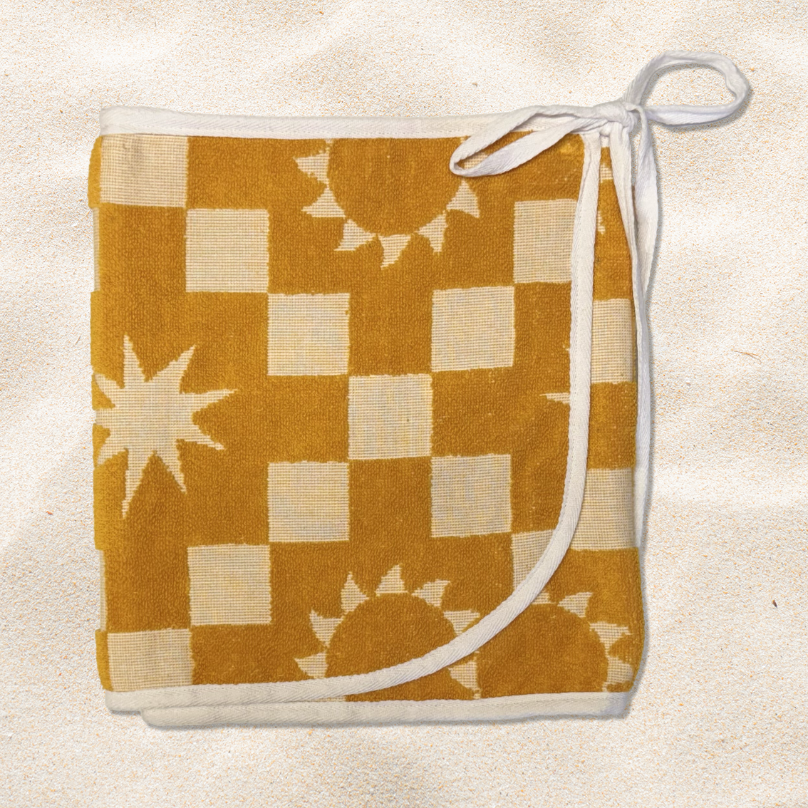 Yellow Suns Towel Wrap Skirt